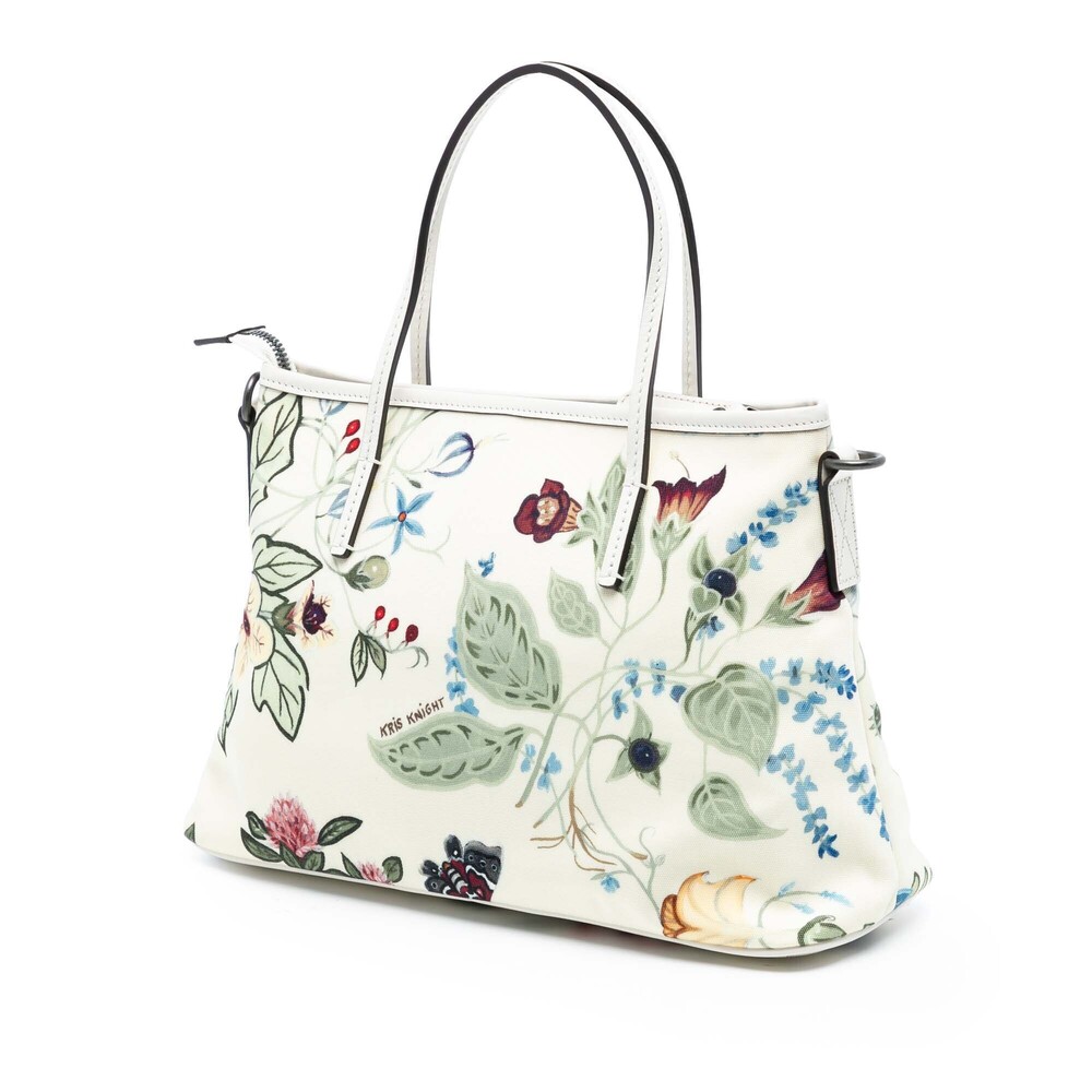 Pre-Loved Gucci Small Canvas Flora Knight Convertible Tote - Picture 2 of 7